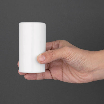Whiteware Pepper Shaker 8cm | Olympia 5