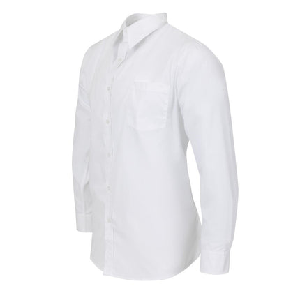 Unisex Long Sleeve White Shirt | Uniform Works Series 3