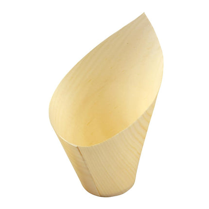 Wooden Slant Cup 110 ml (FSC®) ø36 x h110/50 mm | Sier Disposables