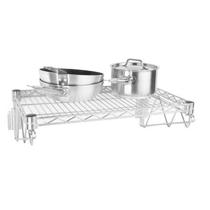 Chrome Steel Wire Wall Rack 610mm | Vogue 2