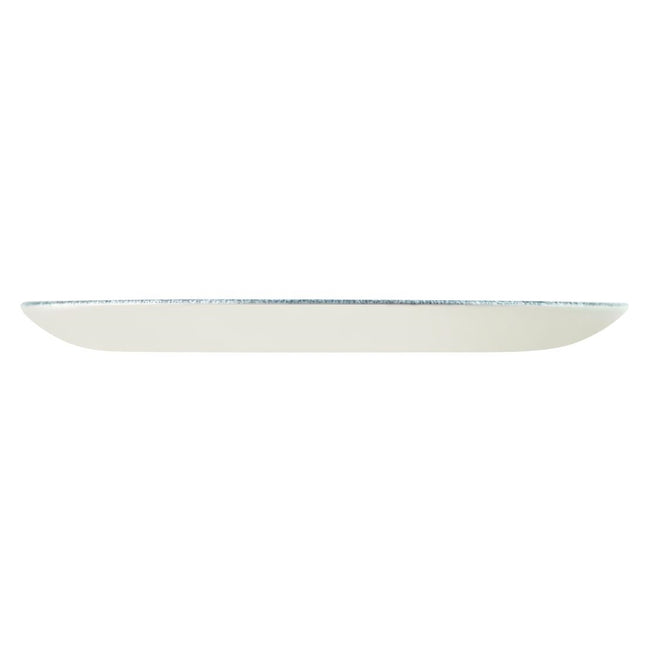 Porcelain Coupe Plate 26cm | Churchill Raku Topaz Blue Evolve | Pack of 12 2