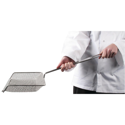 Square Stainless Steel Fry Scoop 20cm | Vogue 7