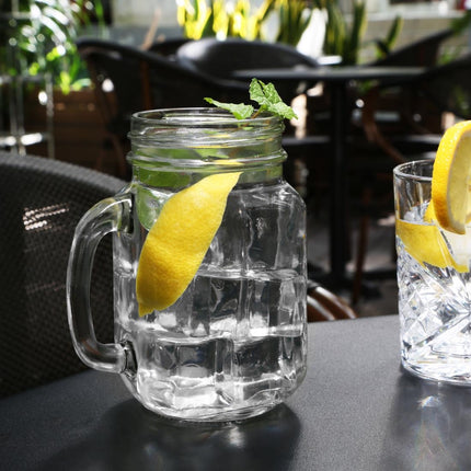 Mason Jar Drinking Glasses 450ml | Olympia | 12 Pieces 7