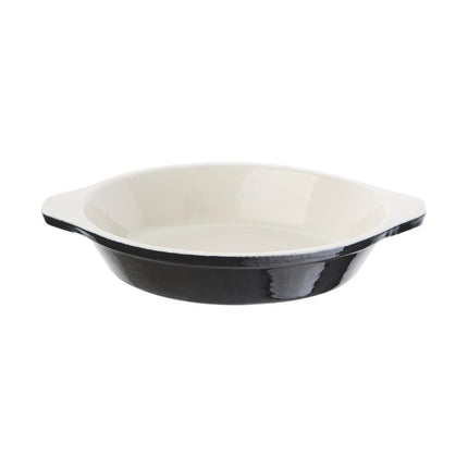 Round Black Gratin Dish 0.75L | Vogue