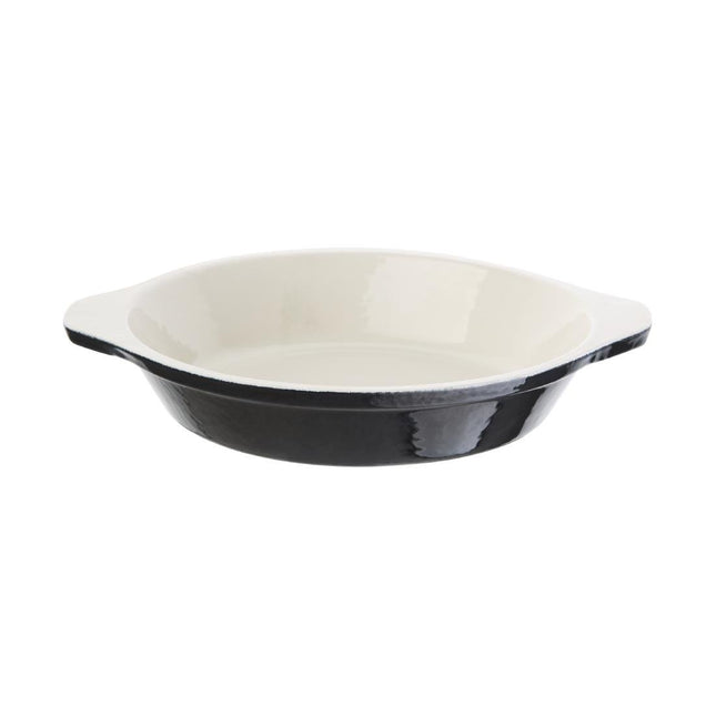 Round Black Gratin Dish 0.75L | Vogue