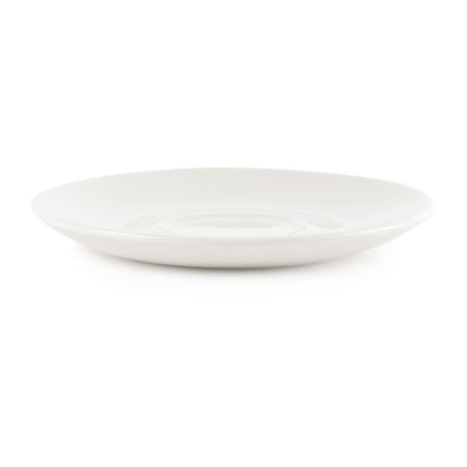 White Porcelain Cappuccino Saucer 15.9 cm | Churchill White
