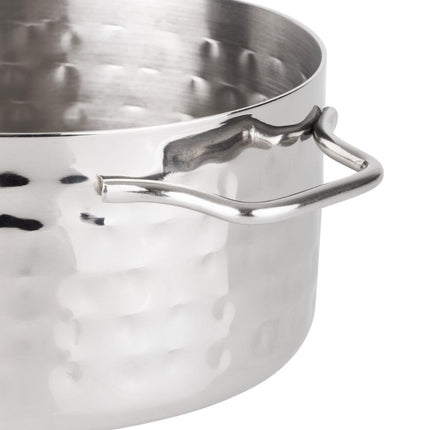 Mini Hammered Steel Table Presentation Casserole 675ml | Olympia 3