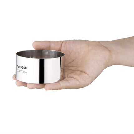 Stainless Steel Mousse Ring | Vogue | 35 x 70 mm 2