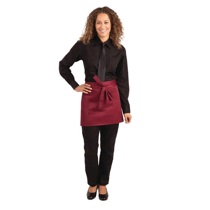 Short Bib Apron Bordeaux | Whites 4