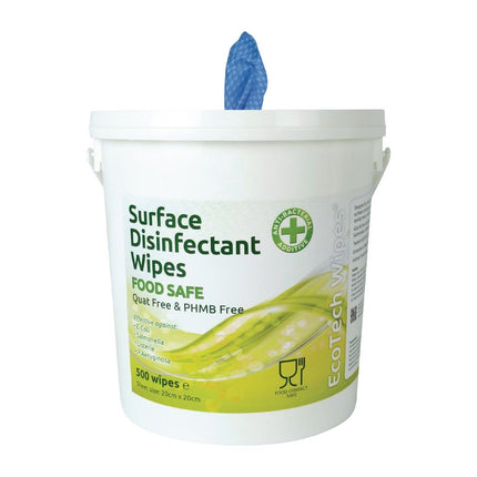 Quat-Free Cleaning Wipes Bucket (500 pcs) | EcoTech