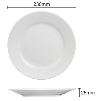 Wide Rim Plates 22.8cm | Olympia Athena | 12 Pieces 10