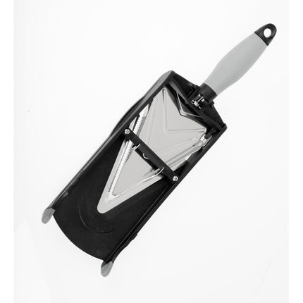 Mandoline Slicer with Silicon Handle and Micro-Toothed V-Blade | De Buyer Kobra 2