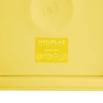 Square Yellow Lid for Food Storage Containers Medium | Hygiplas 3