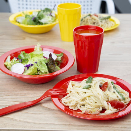 Olympia Kristallon Polycarbonate Tumblers 260 ml Red | Stackable 5