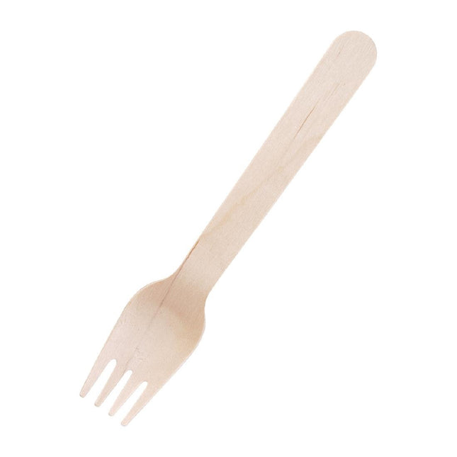 Compostable Biodegradable Wooden Forks 15.5cm | Fiesta