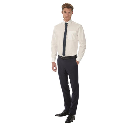 Heritage LSL moška bluza XXXXL, komplet 3 kosov | B&C | Ovrnjeni ovratnik, žep na prsih