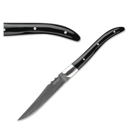 Steak Knives ACR Negro 22.5cm with Wooden Handle | Comas Set of 6