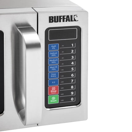 Programmable Commercial Microwave 25L 1000W Stainless Steel | Buffalo 6