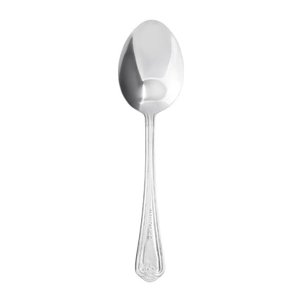 Table Spoons | Olympia Jesmond | 12 Pieces | Polished 18/0 Stainless Steel with Shell Pattern Handle 5