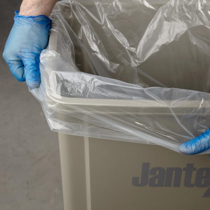 Transparent Recycled Plastic Trash Bags 120L | Jantex (100 pcs) 5