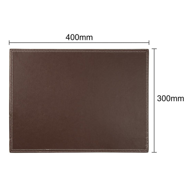 Brown Faux Leather Placemat 40x30cm | Olympia 2