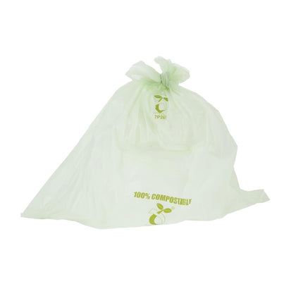 Green Compostable Caddy Bags 10L | Jantex
