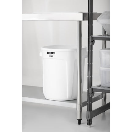 Rubbermaid Brute Round Container White 37.9L 7
