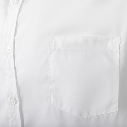 Unisex Long Sleeve White Shirt | Uniform Works Series 8