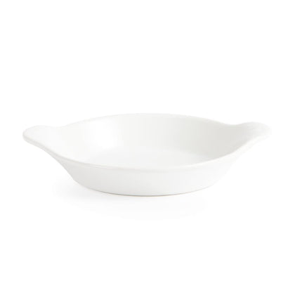 Round Gratin Dishes with Handles | Olympia Whiteware | 17 x 14 cm 3