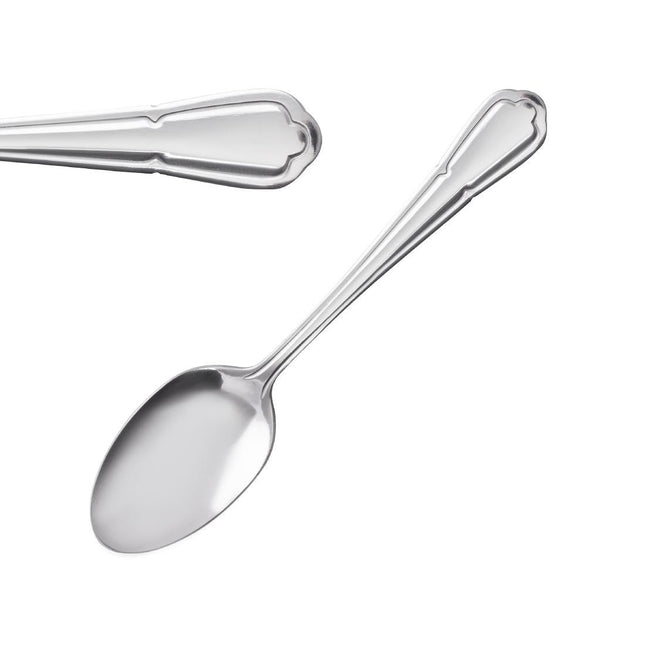 Pudding Spoons | Olympia Dubarry | 12 Pieces | Polished 18/0 Stainless Steel with Classic Decorated Handle