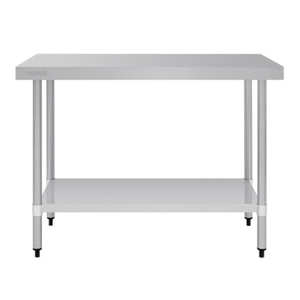 Stainless Steel Worktable without Backsplash | Vogue | 90x120x60 cm 2