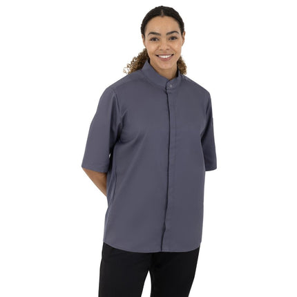 Band Collar Chef's Jacket Anthracite S | Southside 10