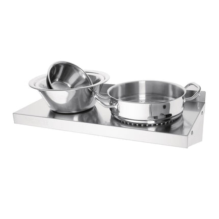 Stainless Steel Wall Shelf 60x30cm | Vogue 7