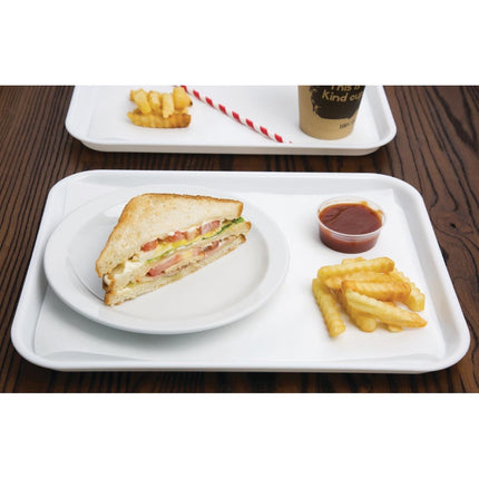 Polypropylene Non-Slip Tray White 34.5x26.5cm | Olympia Kristallon 5