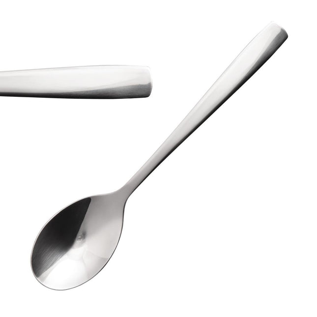 Polished Stainless Steel Dessert Spoon | Comas Madrid | 12 Pieces
