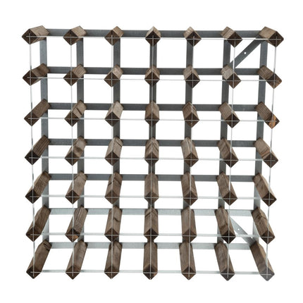 Dark Wood Wine Rack for 42 Bottles 3