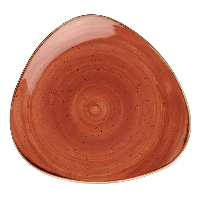 Lotus Plate Spiced Orange Stonecast | Churchill
