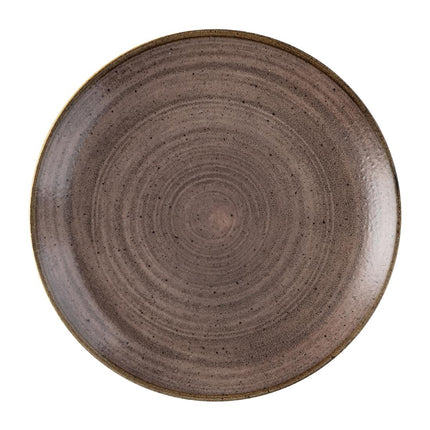 Coupe Plate Brown Raw Evolve Stonecast | Churchill | 219mm