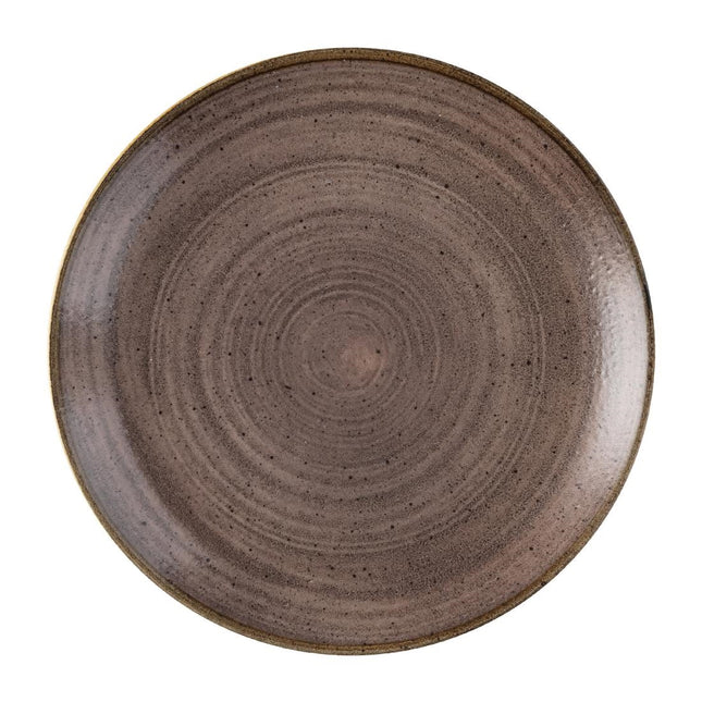 Coupe Plate Brown Raw Evolve Stonecast | Churchill | 219mm