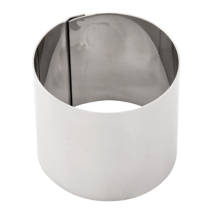 Round Stainless Steel Mousse Ring 6 x 7 cm | Vogue 4