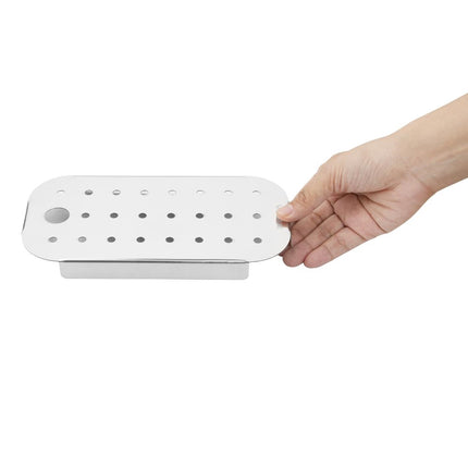 Stainless Steel Gastronorm Drainage Plate | Vogue | GN 1/4 4