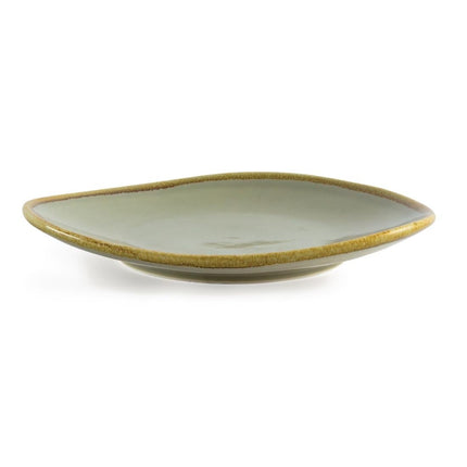 Triangular Plates 28cm Mos Green | Olympia Kiln Collection | Set of 4 2