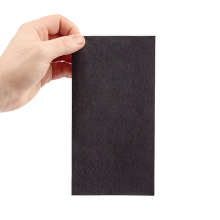 Recyclable Black Dinner Napkins 40x40cm 1/8 Fold | Fiesta 3
