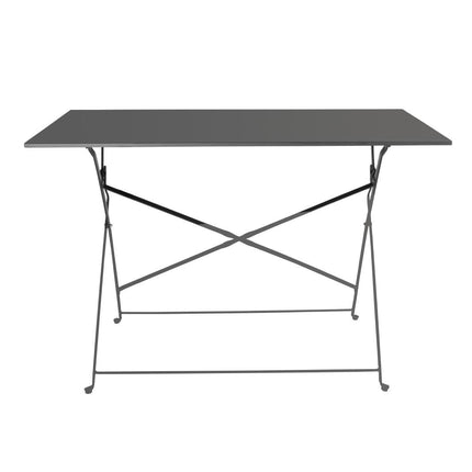 Folding Table 1100mm x 700mm Black | Bolero Pavement Style 2