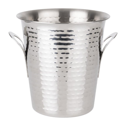 Hammered Stainless Steel Wine Bucket 4.3L | Olympia Flare