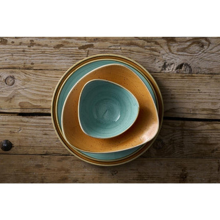 Coupe Plate Tangerine Stonecast 260mm | Churchill 4