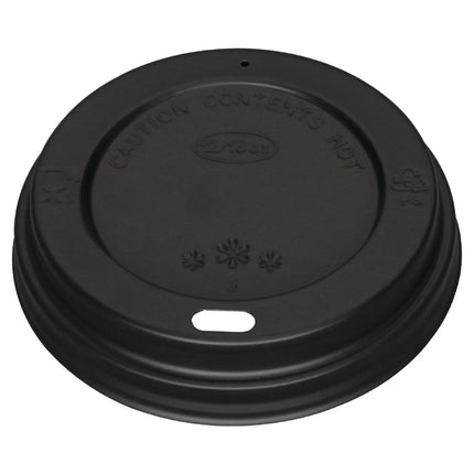 Recyclable Black Lid for 340ml and 455ml Coffee Cups (1000 pcs) | Fiesta