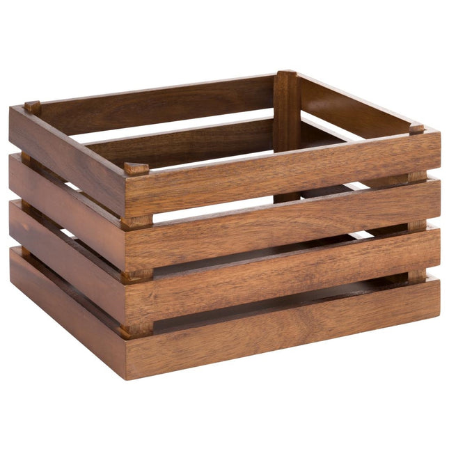 Acacia Wood Storage Crate 350x290mm | APS Superbox