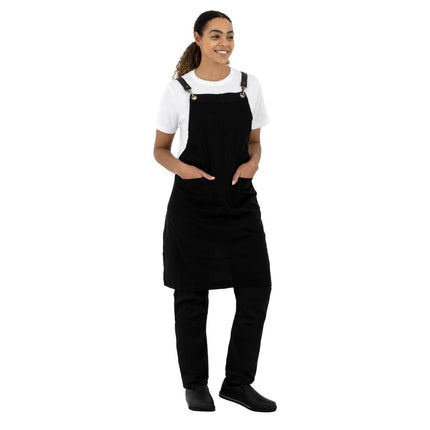 Linen Blend Apron Black | Southside 10