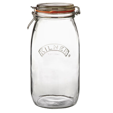 Kilner Glass Jar with Clip Lid 3L